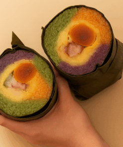 Bánh tét hột vịt muối Út Thúy – Mặn mà hồn quê miền Tây
