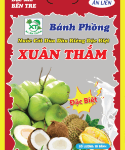 Bánh Phồng Nước Cốt Dừa Sầu Riêng Xuân Thắm – Hương Vị Miệt Vườn Bến Tre
