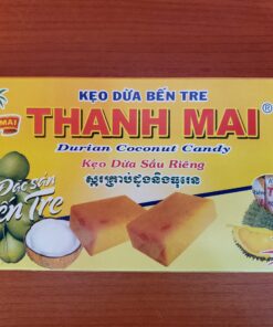 Kẹo Dừa Sầu Riêng Thanh Mai – Ngọt thơm vị Bến Tre (Gói 260g / Hộp 300g)