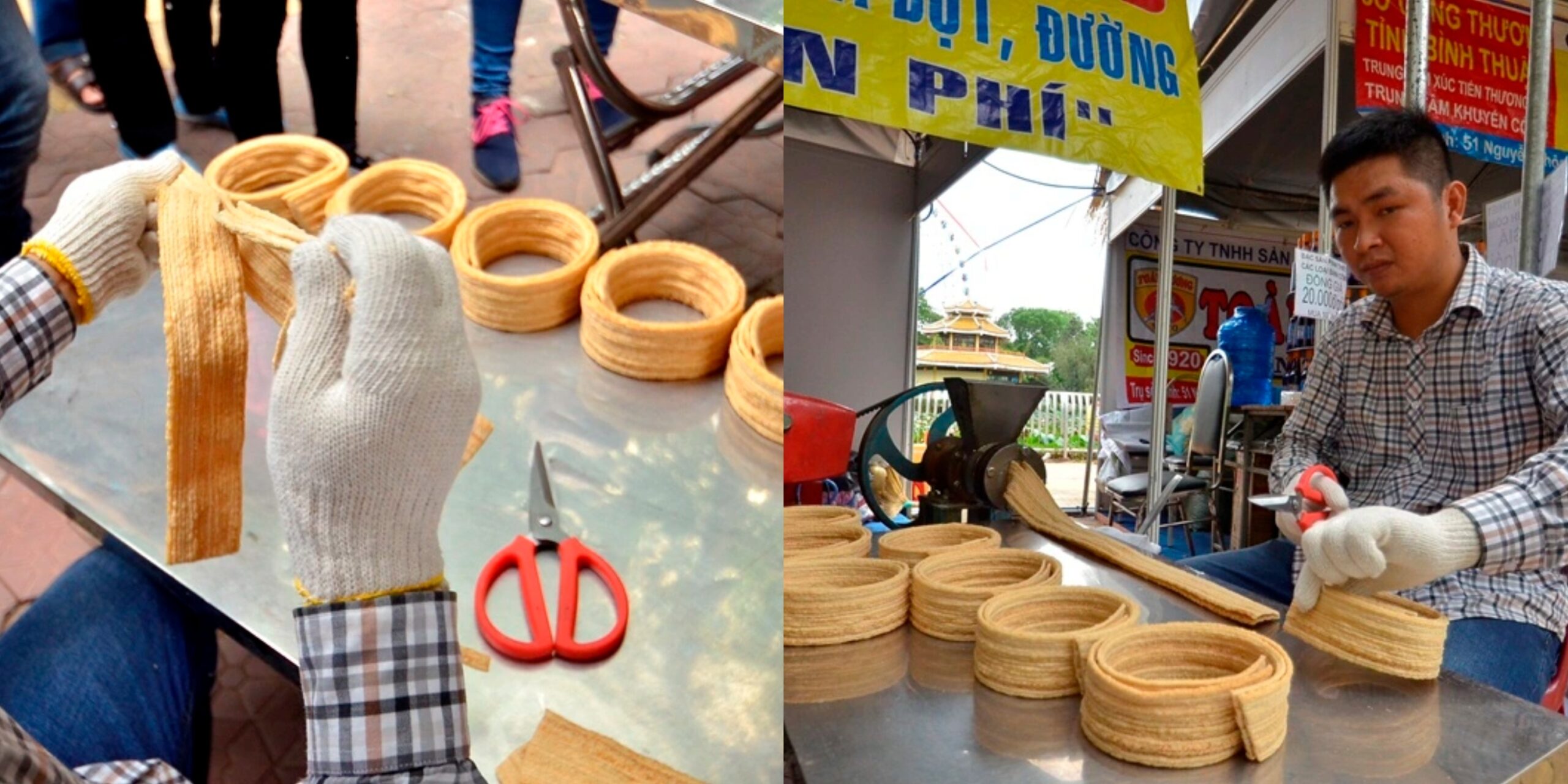 Bánh ngũ cốc miền Tây dạng dây dài truyền thống.