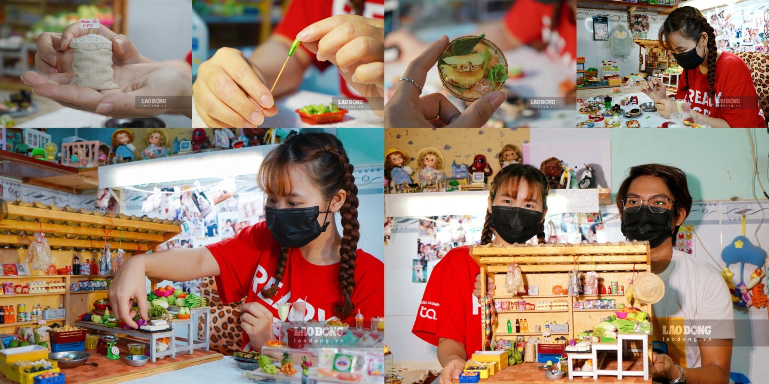 Phạm Thùy Thanh Thảo làm đồ ăn tí hon bằng đất sét tại Cần Thơ