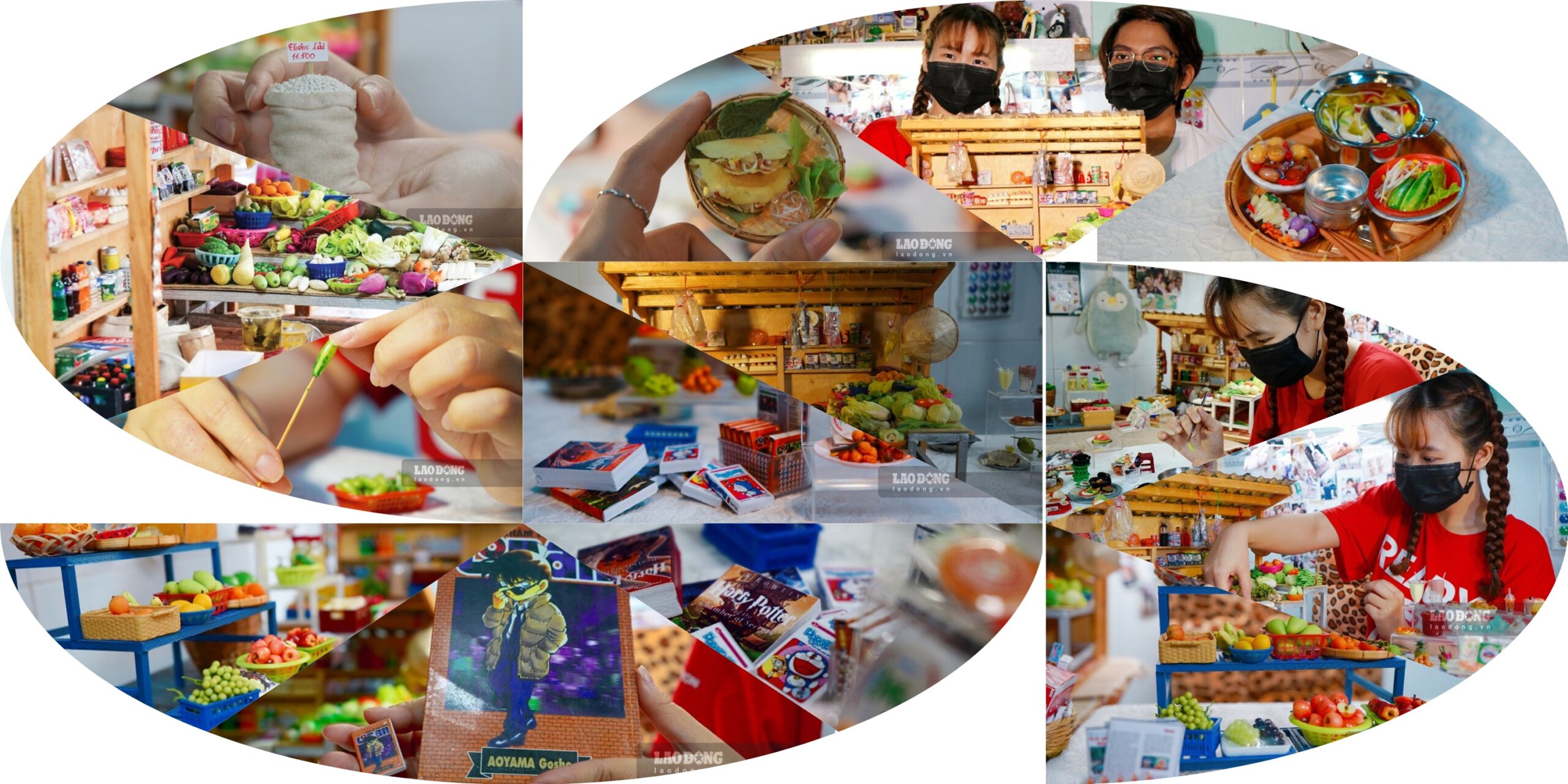 Đồ ăn miền Tây thu nhỏ bằng đất sét tái hiện ký ức quê hương