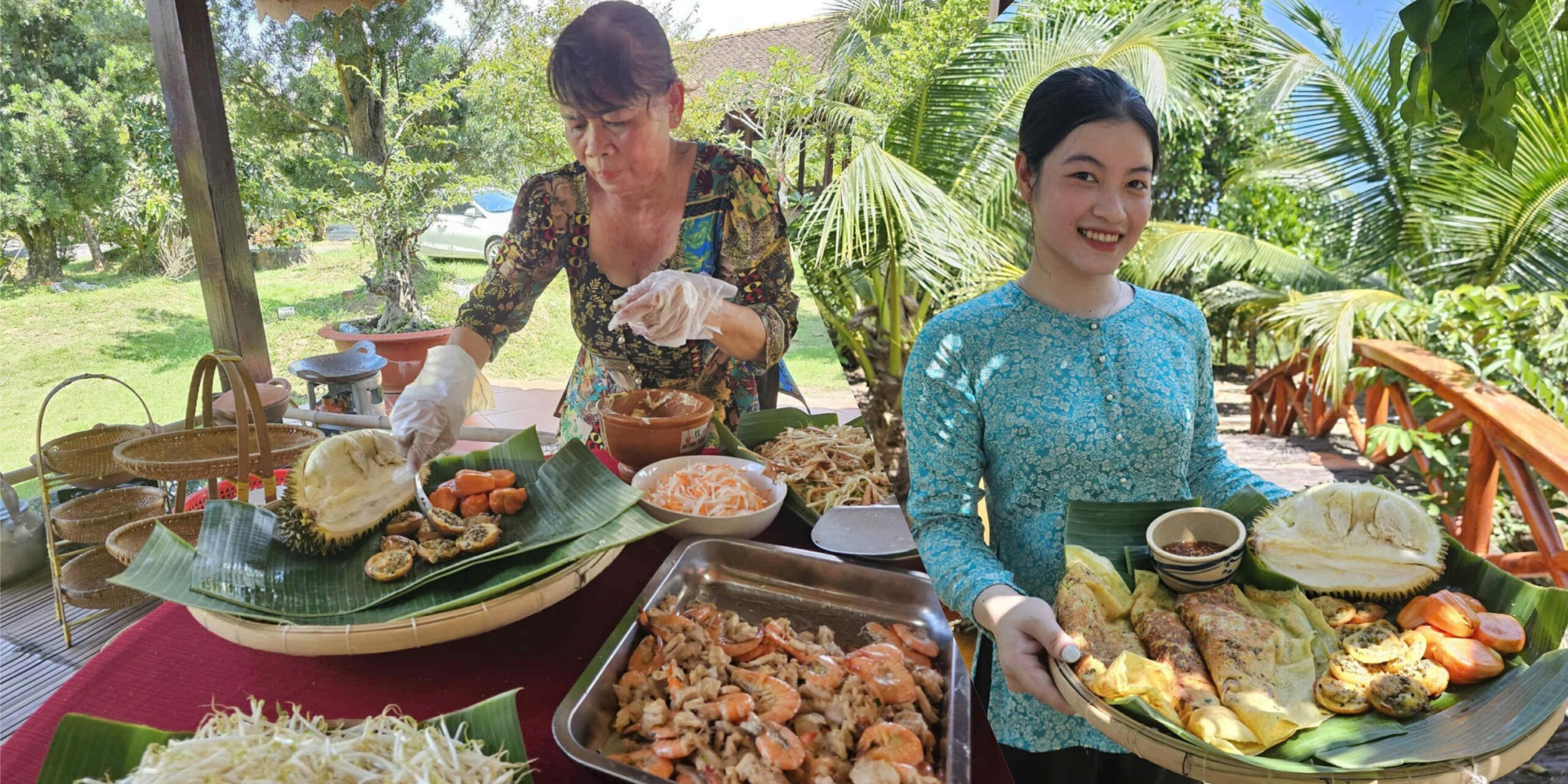 nghệ nhân đổ bánh xèo Thới Sơn