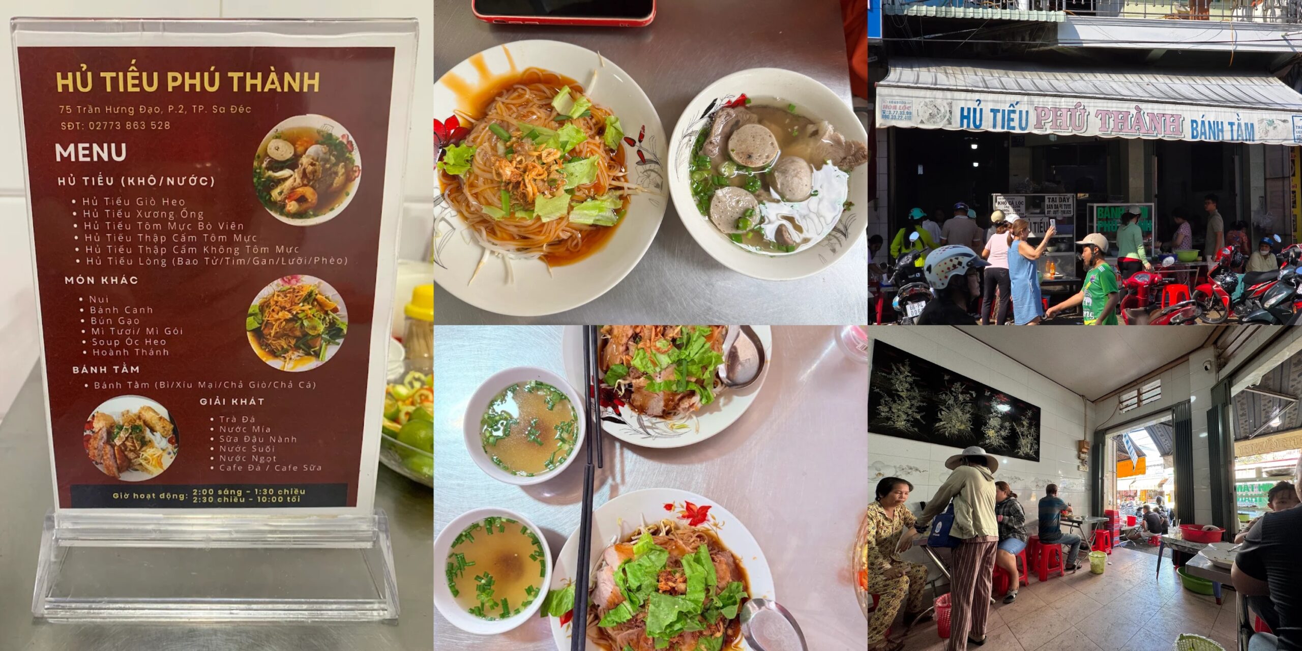 hủ tiếu Phú Thành Sa Đéc quán nổi tiếng