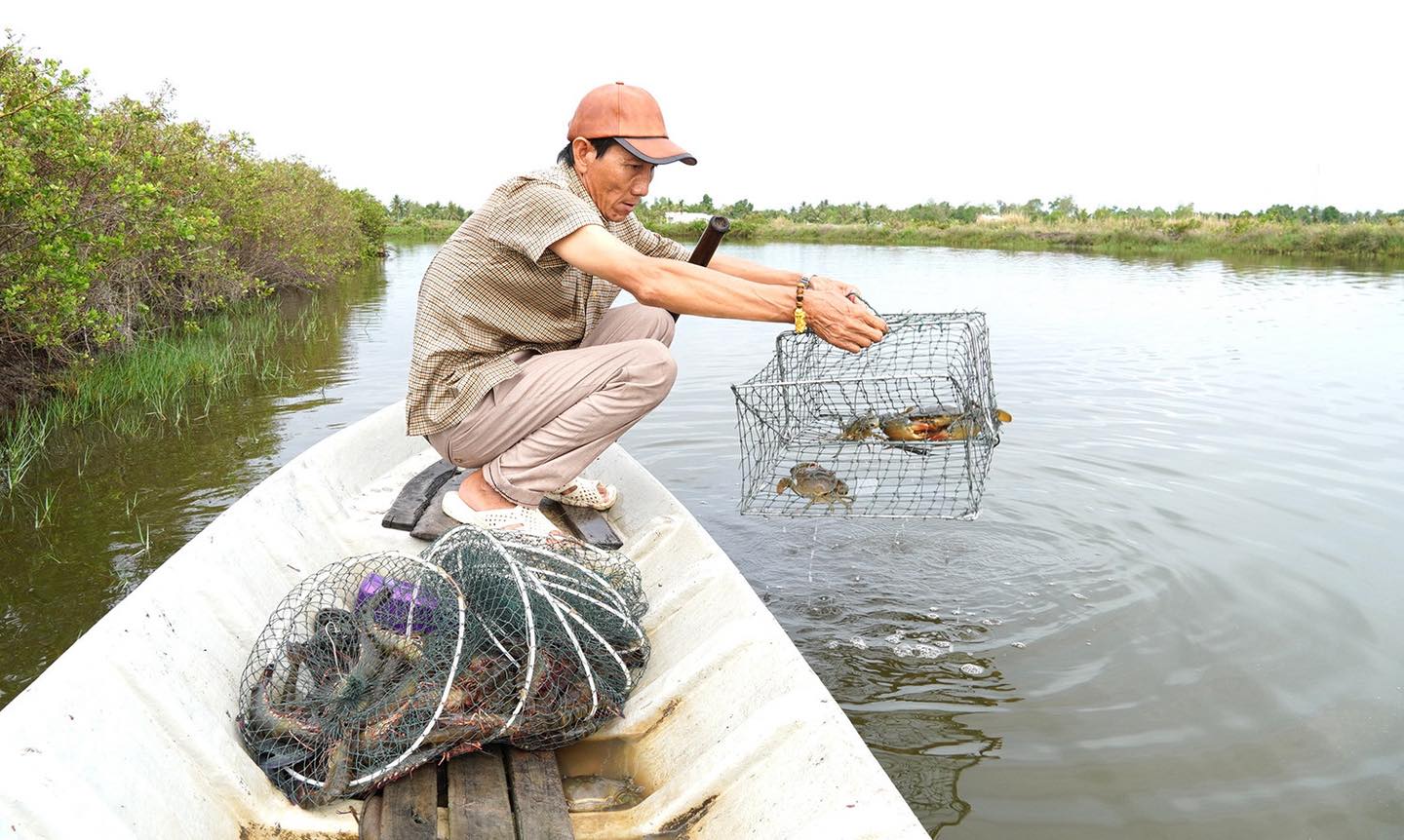 ao nuôi tôm cua thả lang miền tây