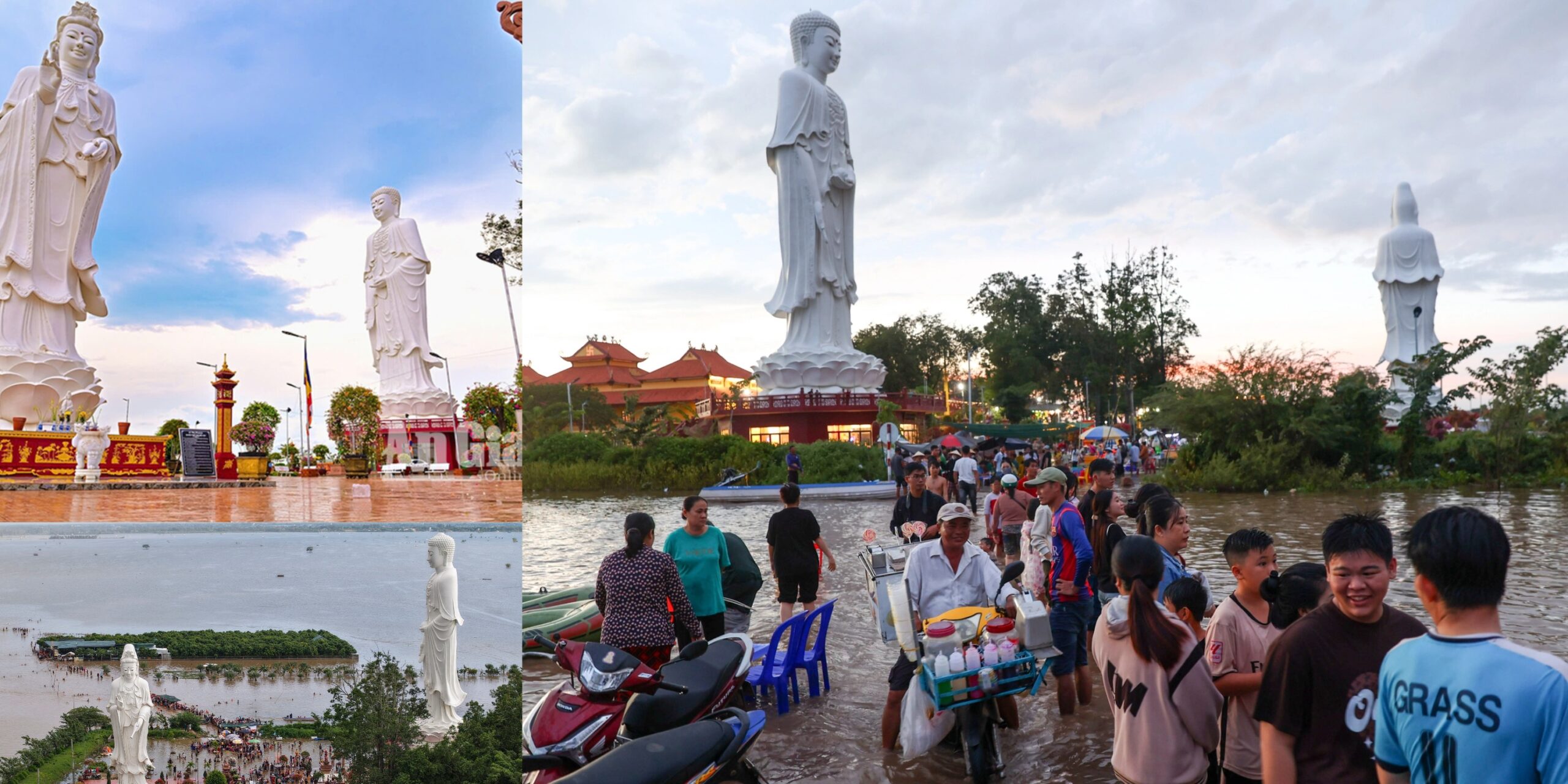 Tượng Phật A Di Đà cao 42m tại chùa Núi Nổi An Giang